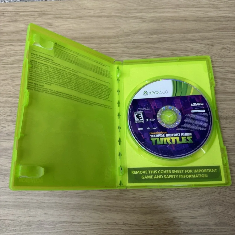 Teenage Mutant Ninja Turtles‎ Xbox 360 Missing Manual Tested Working Nickelodeon